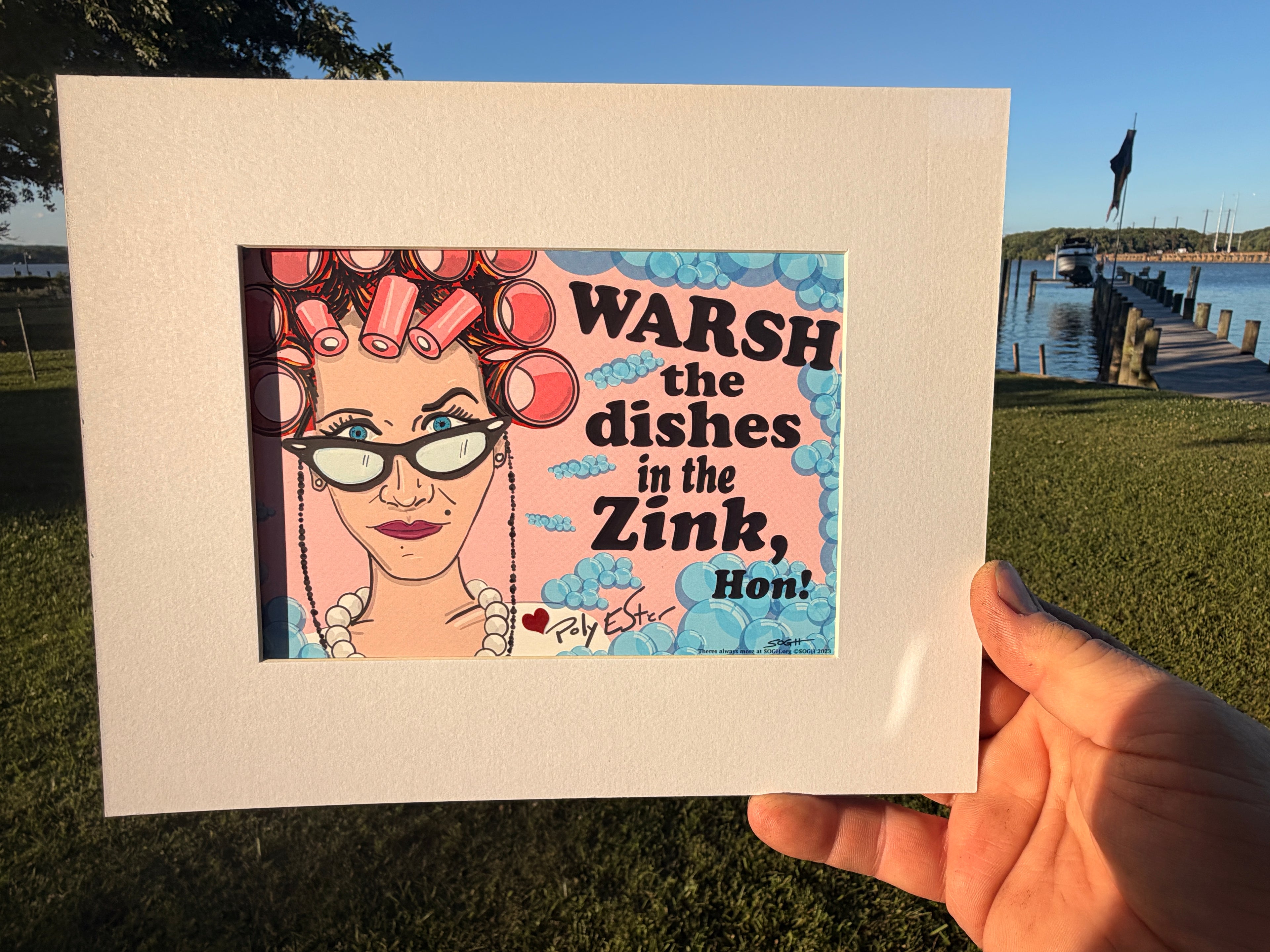 WaRsh the dishes in the ZINK, Hon!