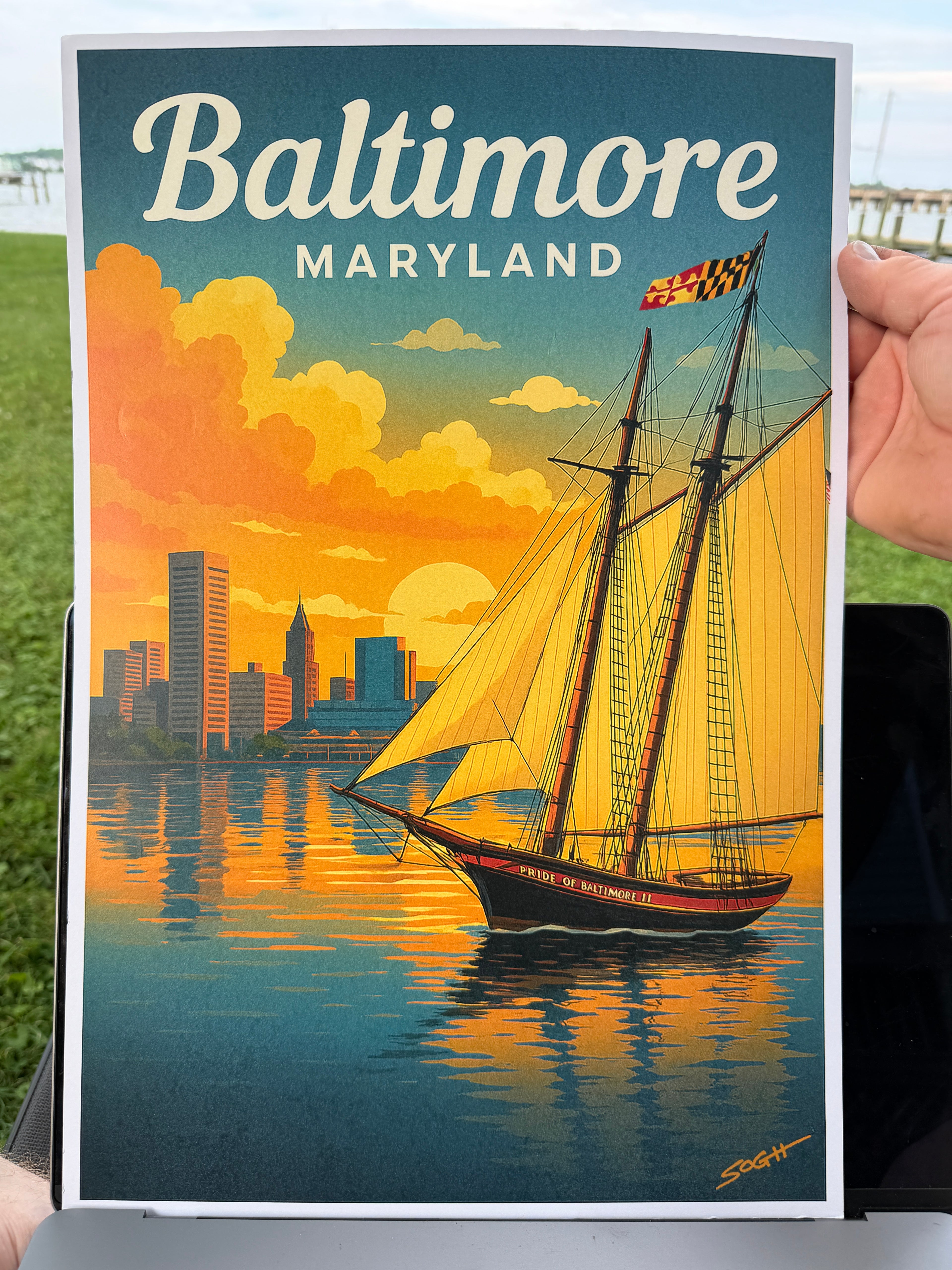 Baltimore with Pride II | 12" x 18" Art Print